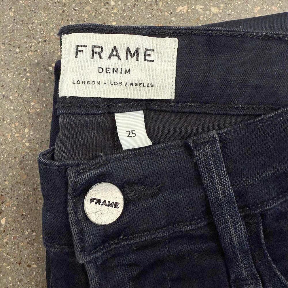 FRAME Denim Le High Skinny Jean - Dark Indigo Wash - 25